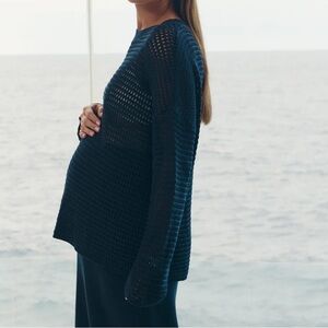 LÉGOE HERITAGE LINEN KNIT JUMPER (NAVY)